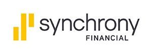 Synchrony Financial logo: yellow bars beside "synchrony FINANCIAL" text.