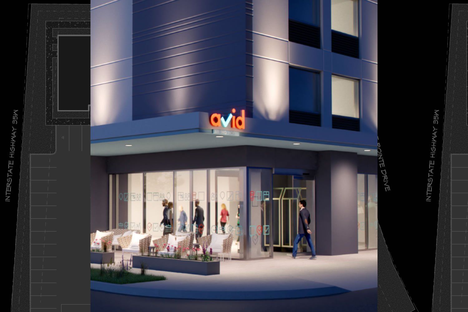 Avid Hotel Building Masterplan — Minneapolis, Mn — West Development