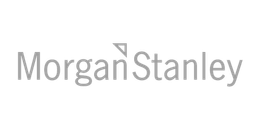 Morgan Stanley logo in gray text on a white background