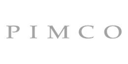 PIMCO logo in light gray serif letters on a white background