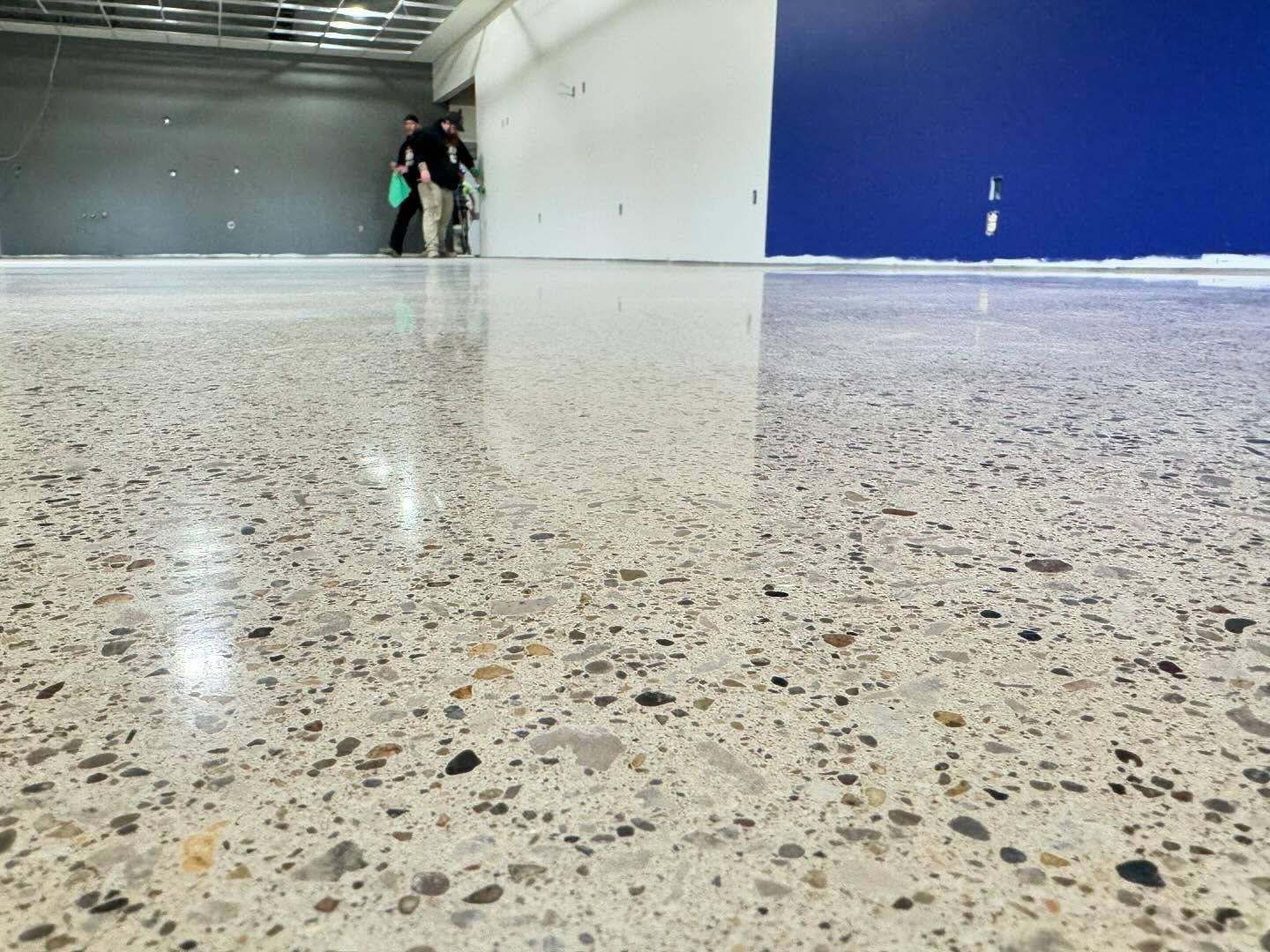 metallic epoxy floor design