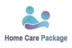 My Aged Care logo with abstract figures and text: