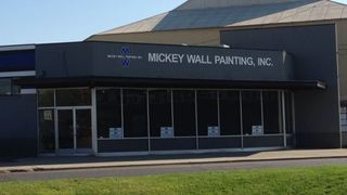 Mickey Wall Painting Building Office