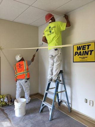Commercial painting being performed in Modesto, CA