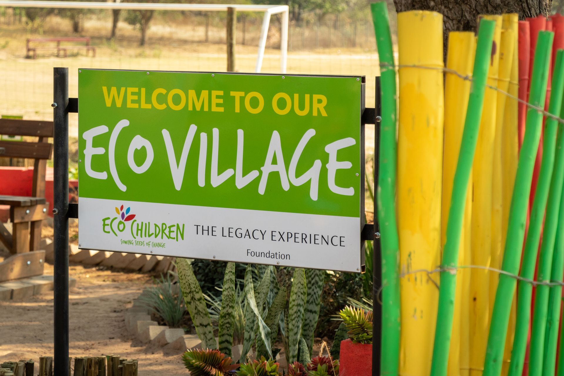 Eco Children Eco Village sign