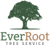 Logo for EverRoot Tree Service: A green tree silhouette above the company name in green and brown text.