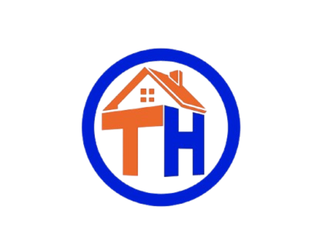 Un logotipo de González muestra una casa con techo rojo.