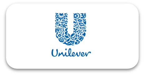 White card with the Unilever logo: a blue, patterned 