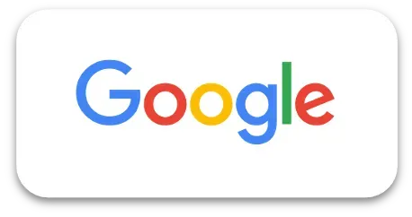 Google logo with blue, red, yellow, and green letters.