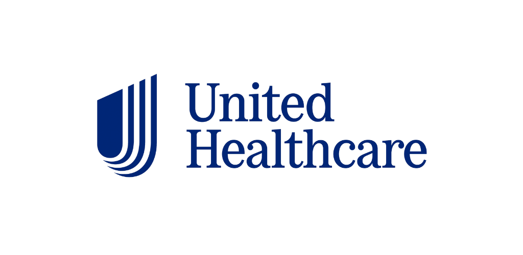 United Healthcare logo: a blue shield with white lines next to the words "United Healthcare" in dark blue.