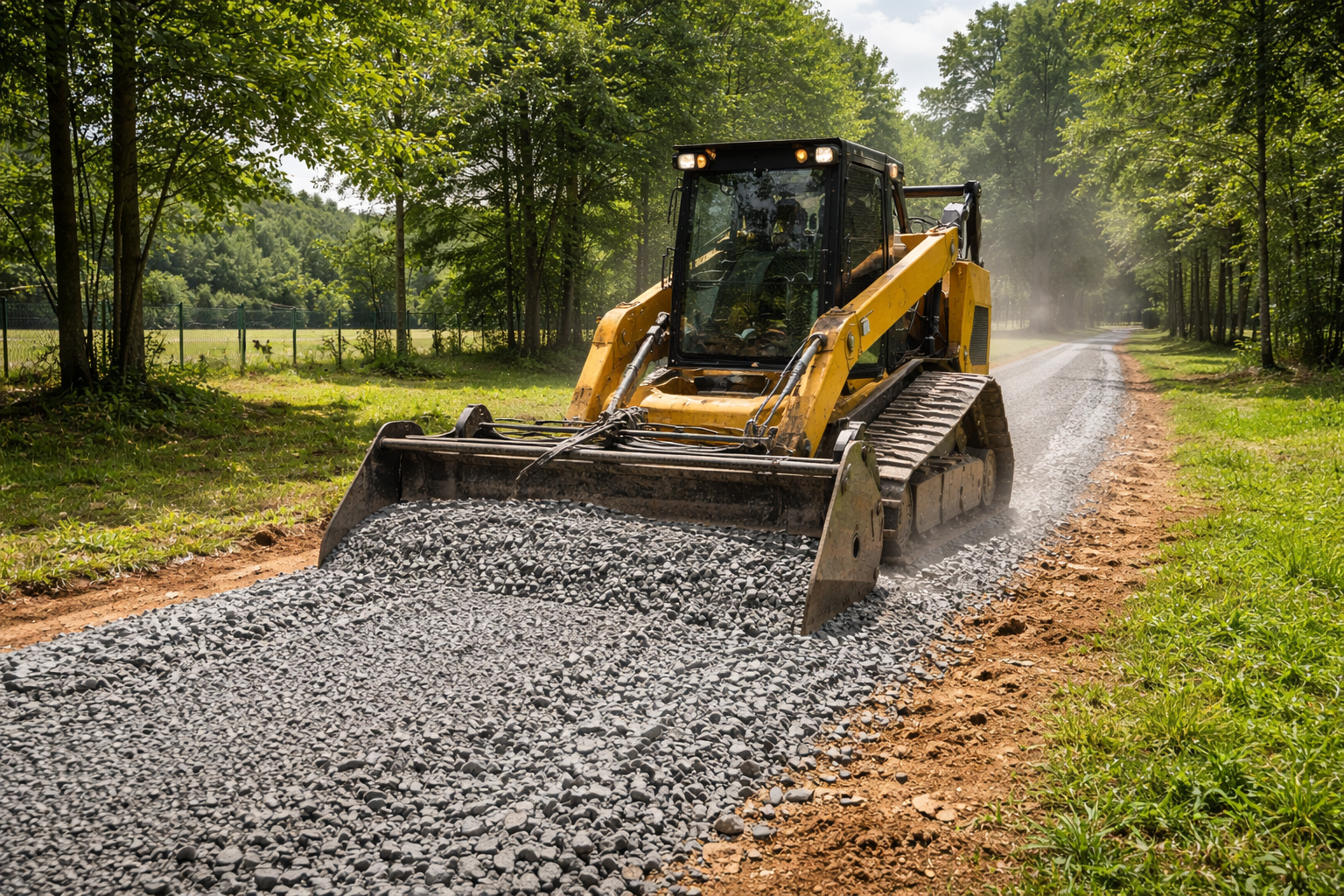 A wooden fence is sitting in the middle of a grassy field.