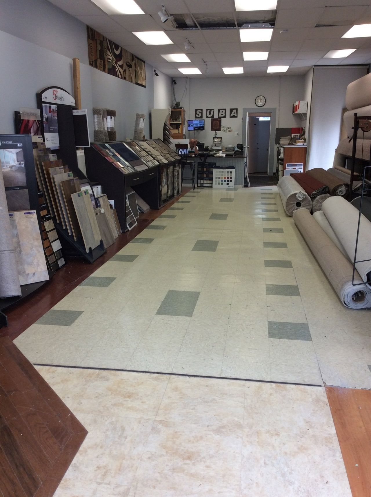 A Display Of Floor Tiles And Carpets — Clifton, NJ — Suba Flooring and Carpet