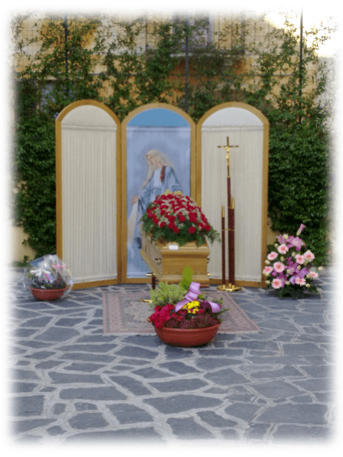 cofano funebre per ultimo saluto