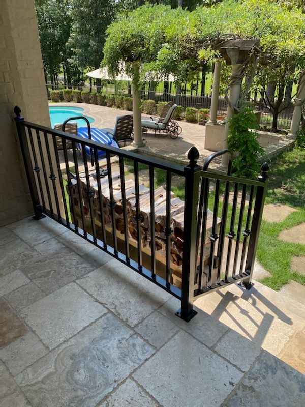 Custom-built gate.