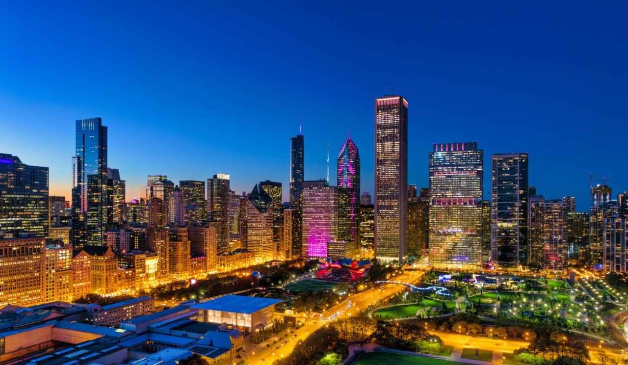 Downtown Chicago Night