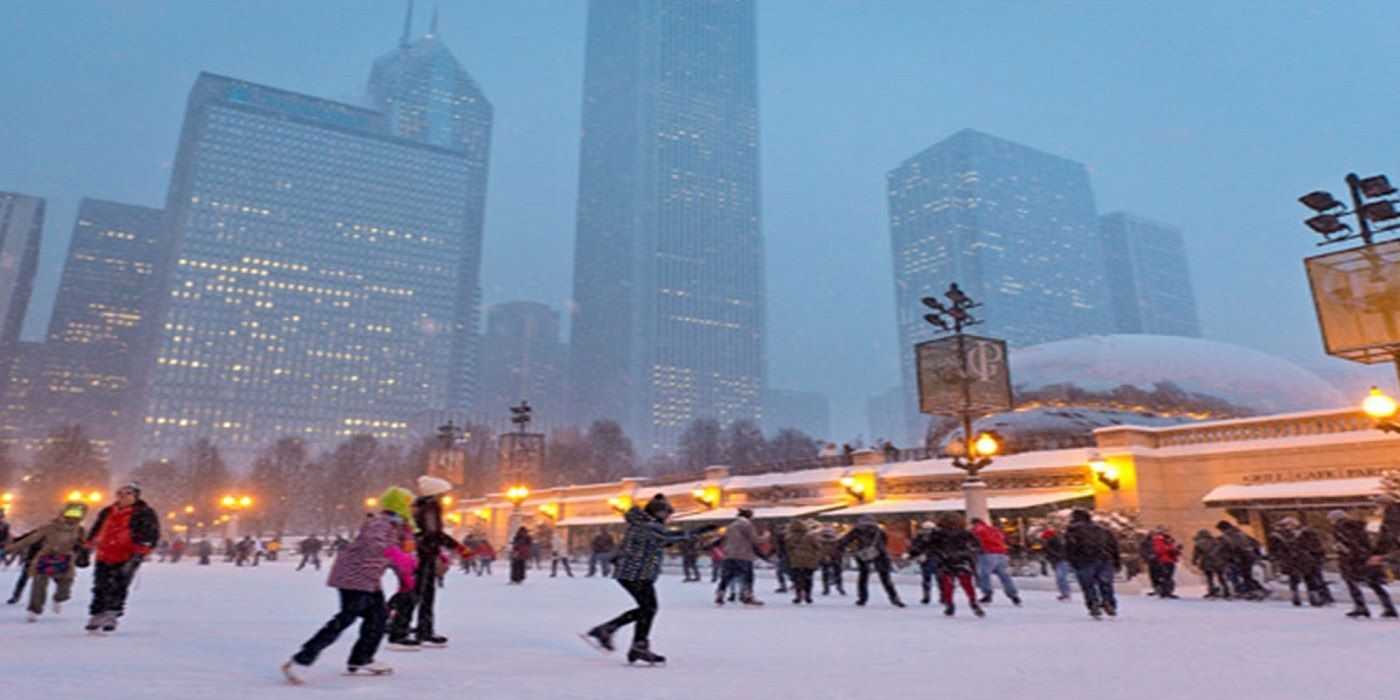 Ice Skating at Millennium Park