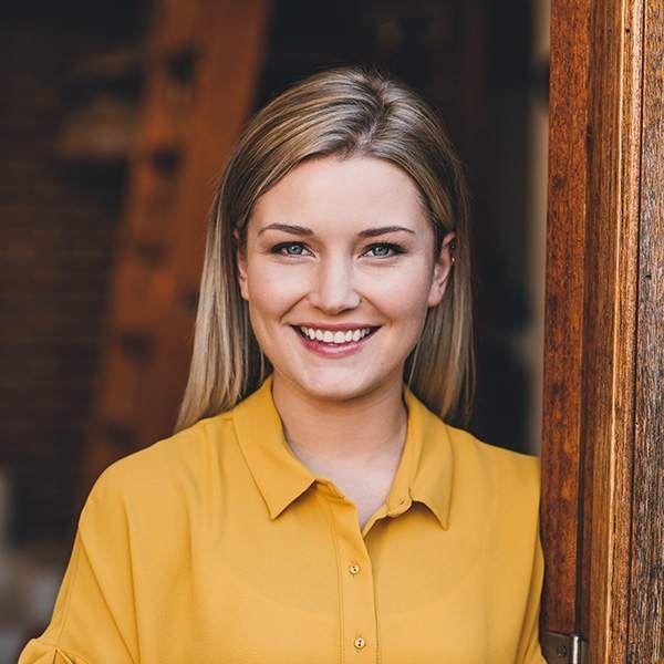 Oral surgery - smiling woman