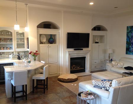 Kitchen and Living Room — Cameron Park, CA — Silverado Stone Design