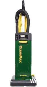 Green and black CleanMax Champ vacuum.