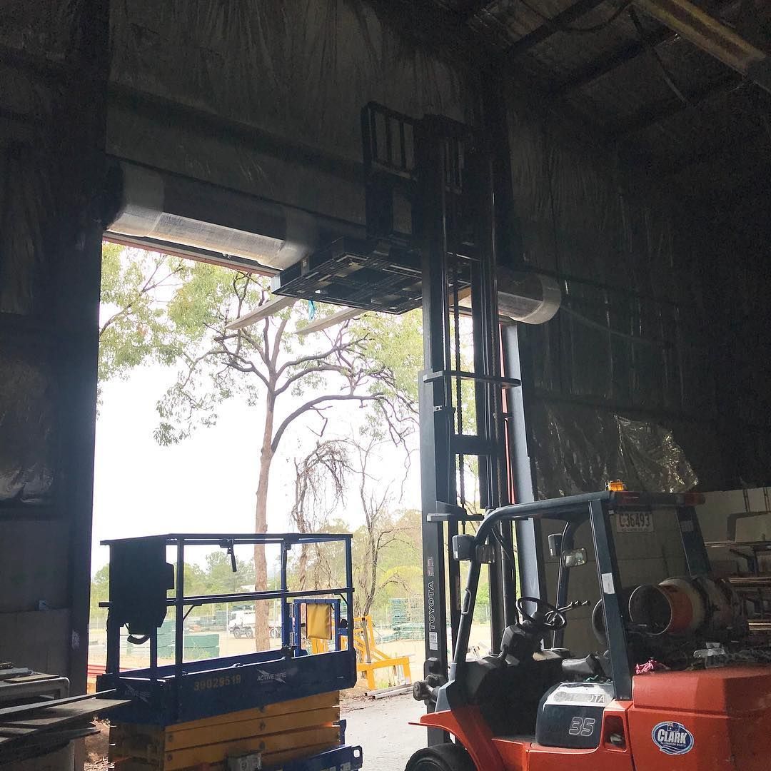 A forklift with the word toyota on it