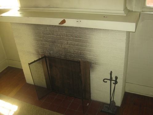 Front of a Dirty Fireplace — Canton, OH —  Ferguson's Fireside Chimney Cleaning & Repair