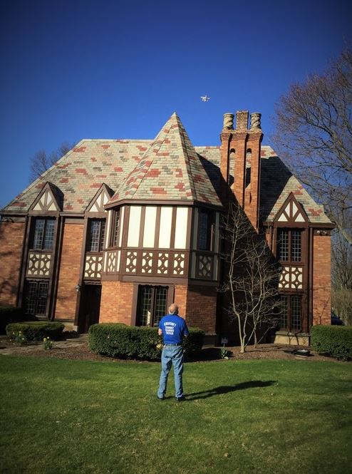 Owner Using Drone — Canton, OH —  Ferguson's Fireside Chimney Cleaning & Repair