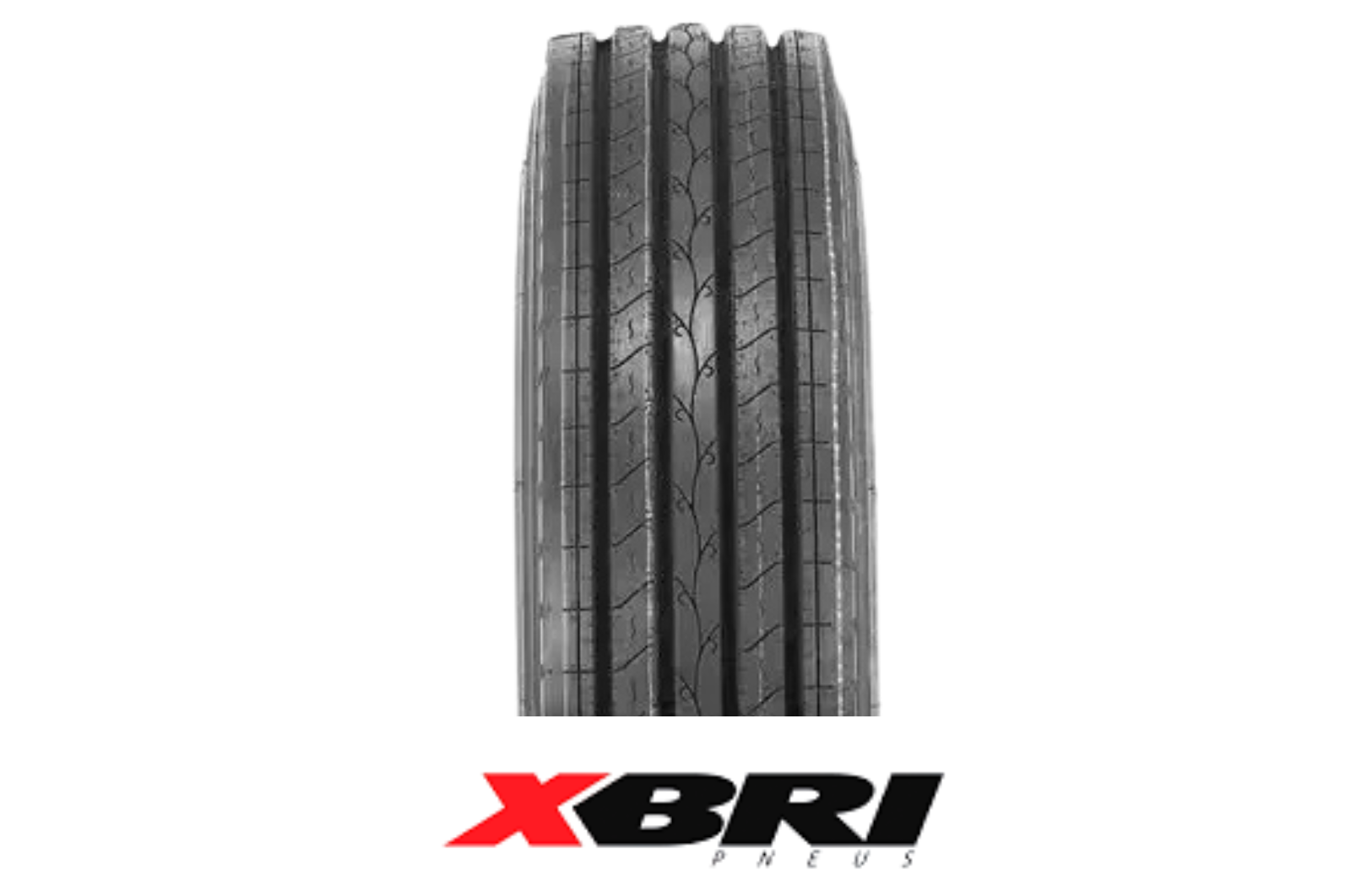 Pneu off-road preto com a marca