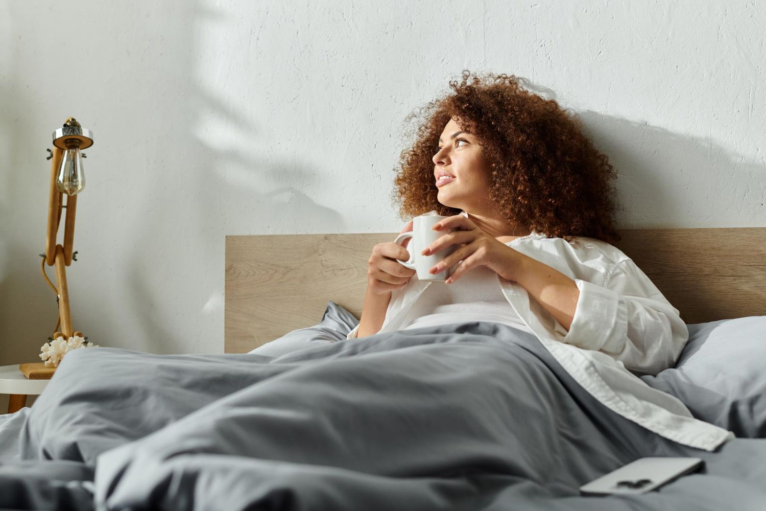 woman in bed