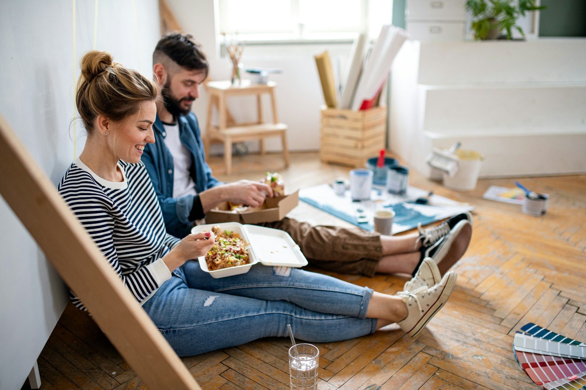couple eating