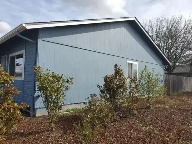 Freshly painted house in Bend, Oregon, after professional exterior painting service