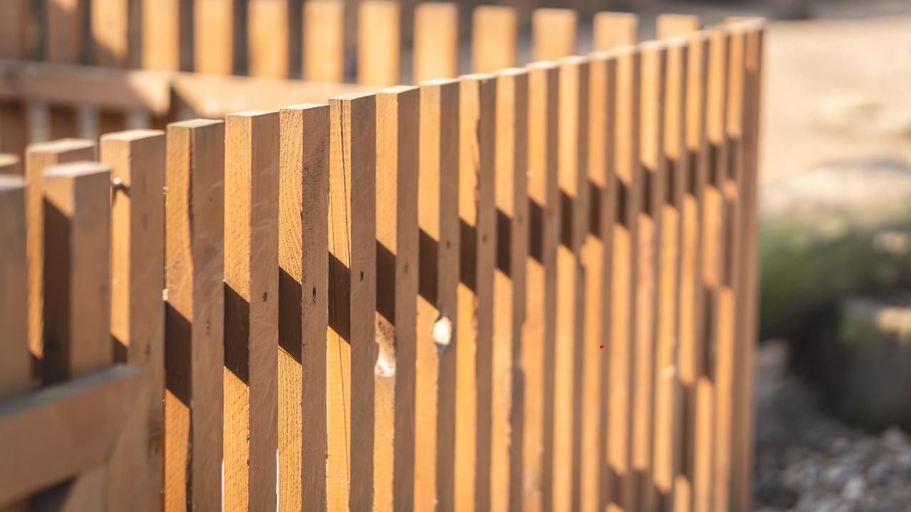 wood fence installation