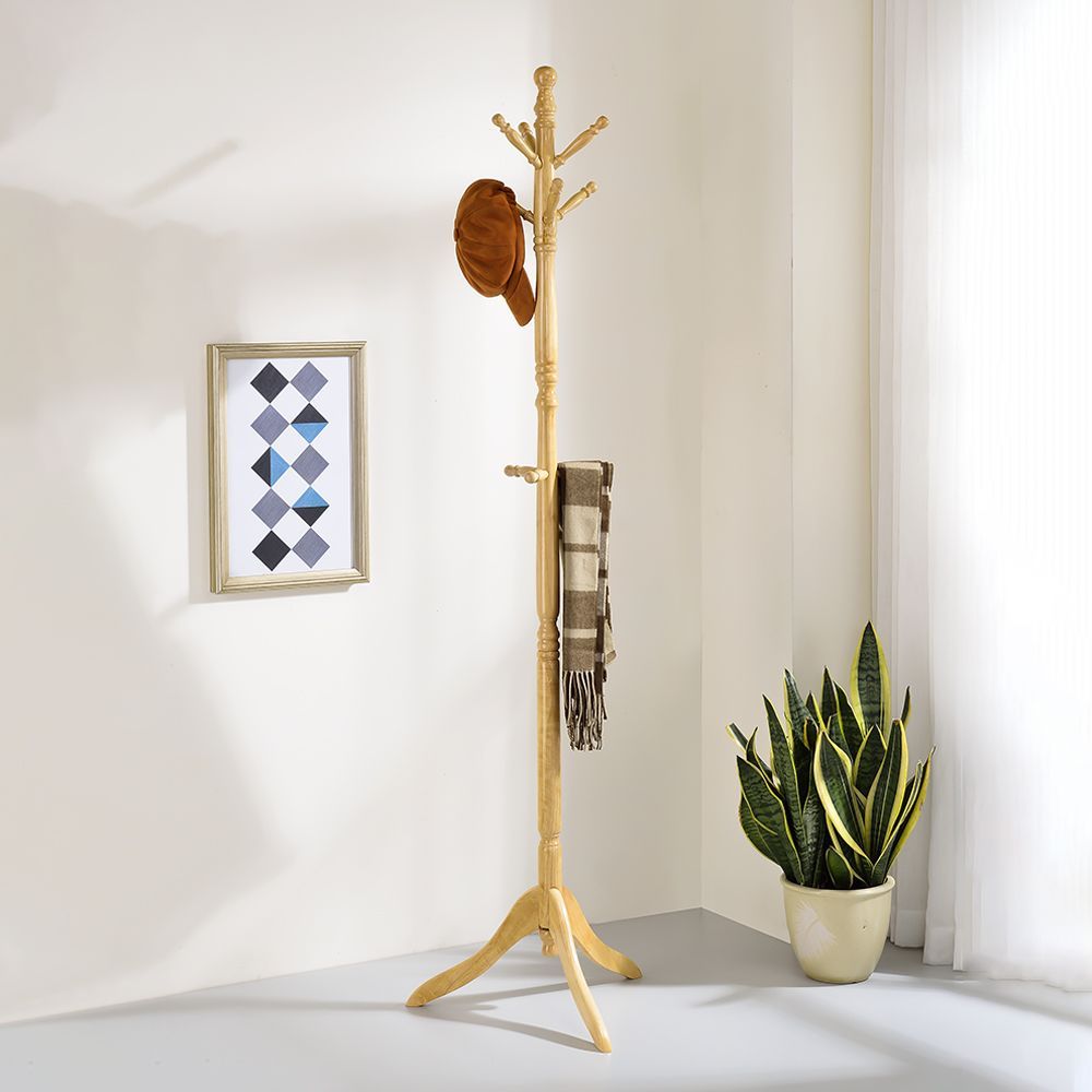 AAA 實木多勾衣帽架 - 3色可選