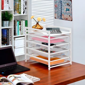 【福利品】AAA 辦公收納四層架 -白平光