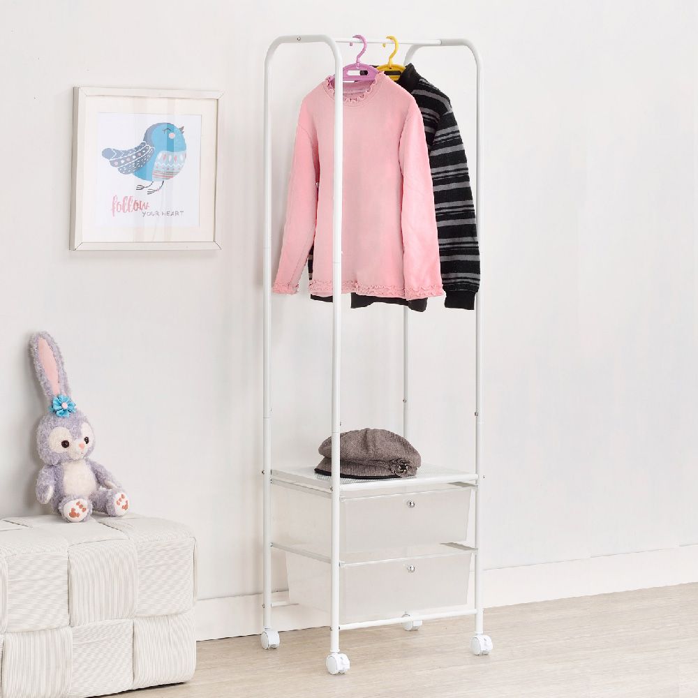 AAA 活動式雙抽掛衣架 - 2色可選