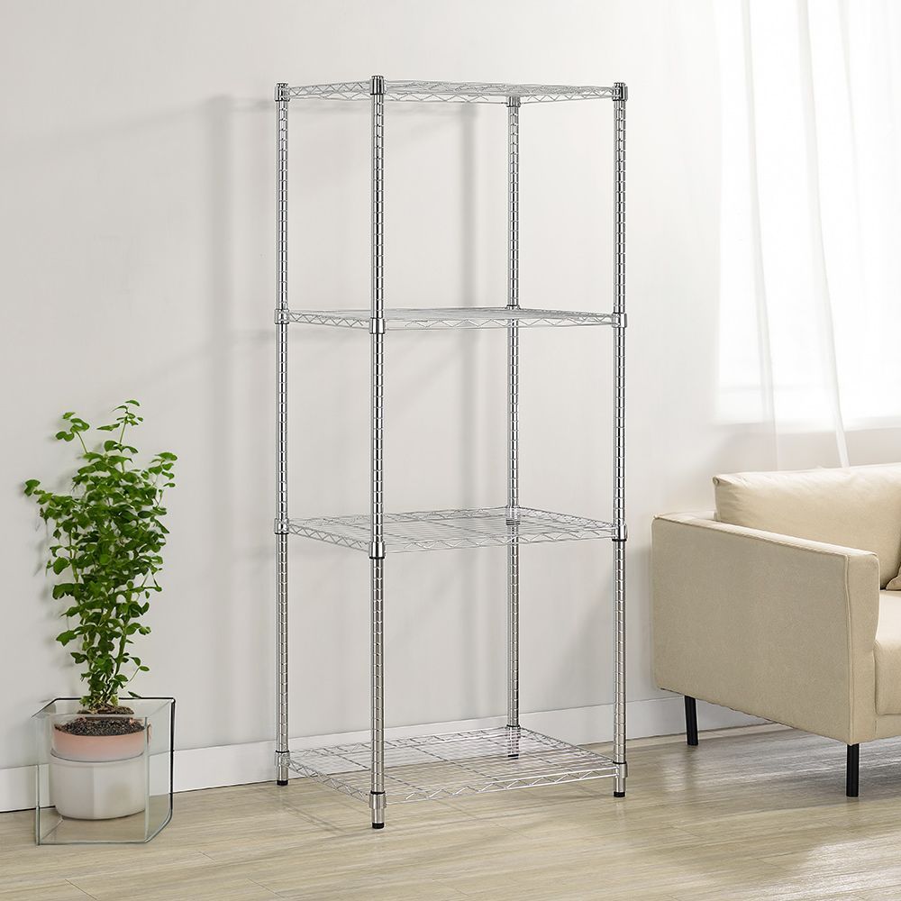 AAA 輕型四層電鍍波浪架 60x45x150cm - 鉻色