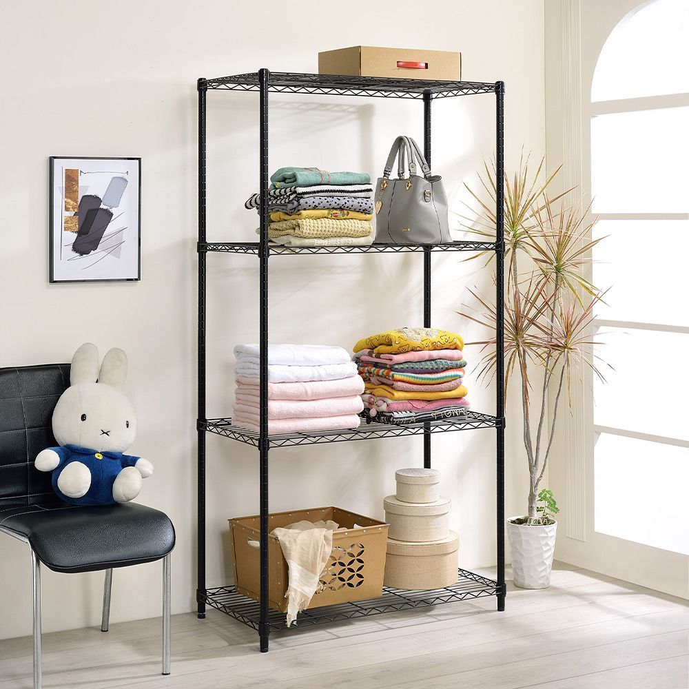 AAA 輕型四層烤漆波浪架 90x45x180cm - 2色可選