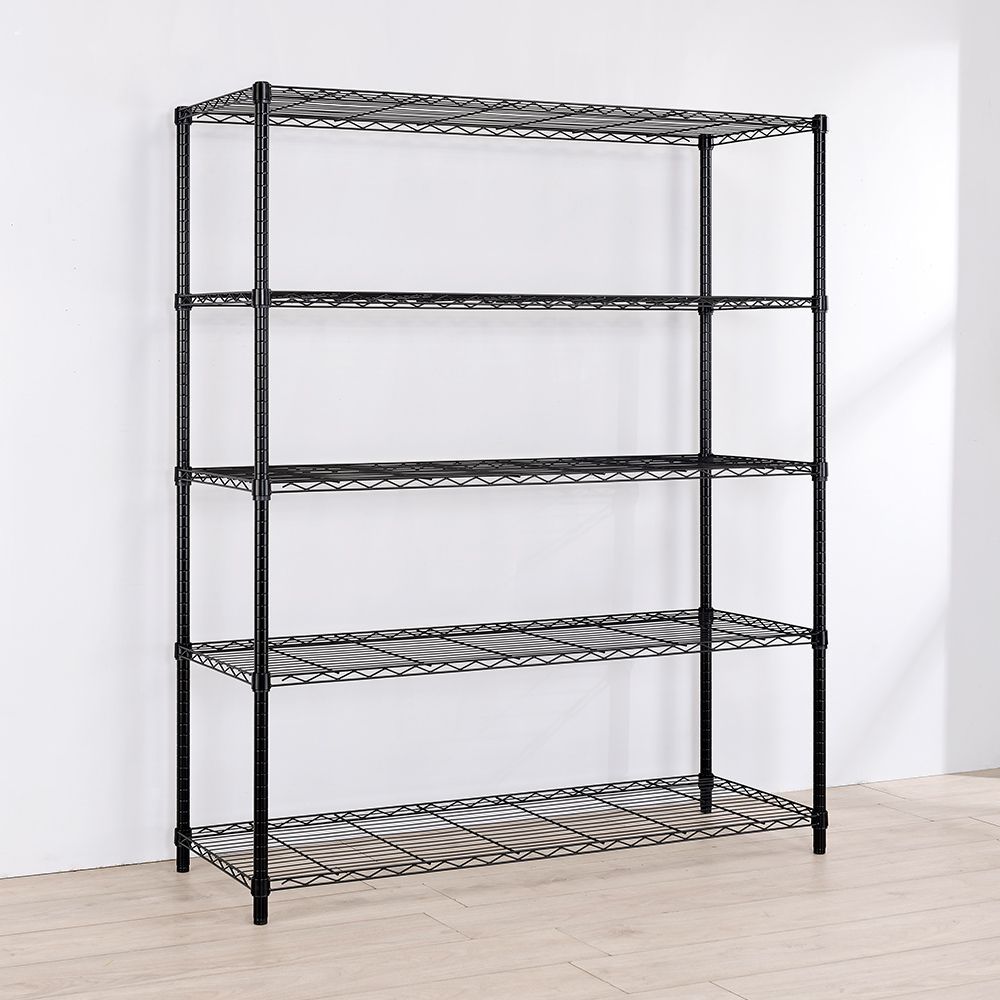 AAA 輕型五層烤漆波浪架 120x45x150cm - 2色可選