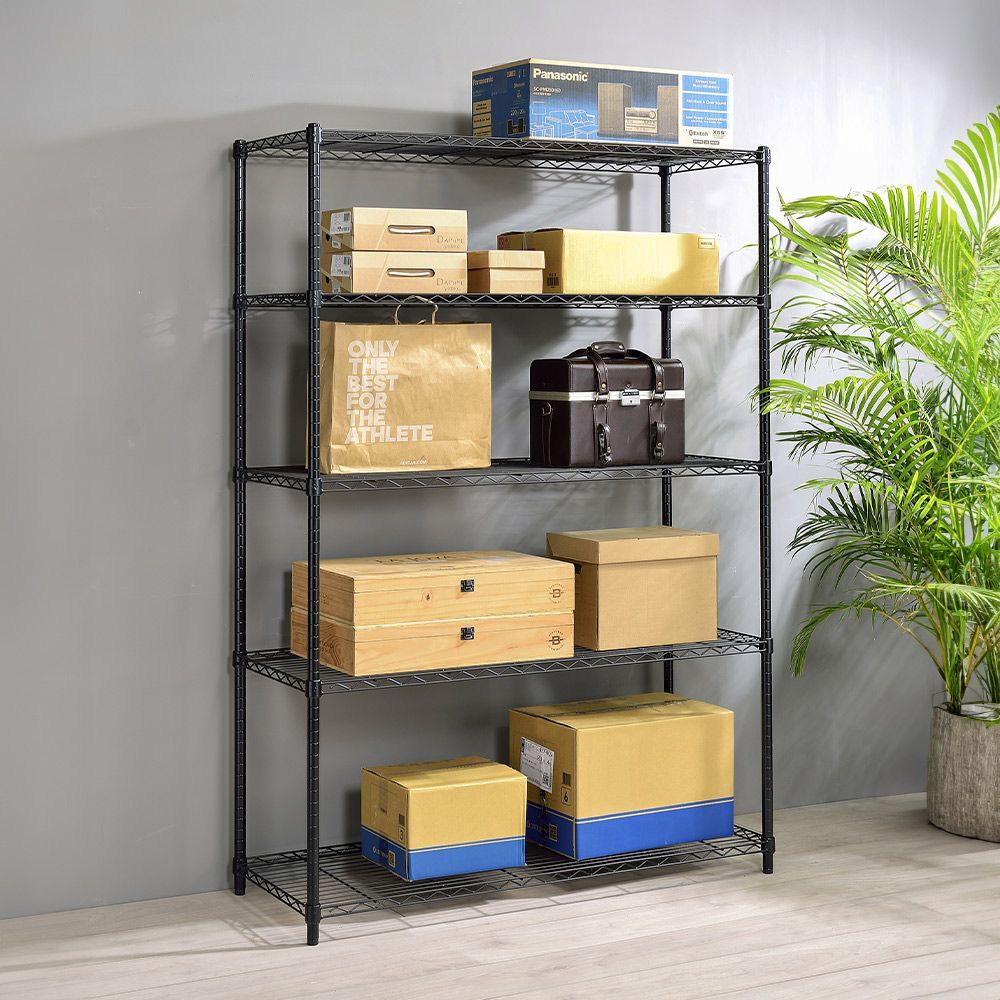 AAA 輕型五層烤漆波浪架 120x45x180cm - 2色可選