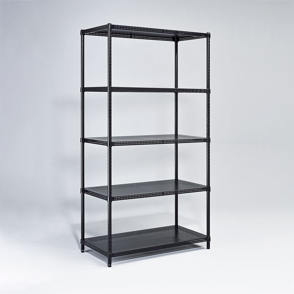 AAA 耐重沖孔式五層烤漆置物架 90x45x150cm - 2色可選