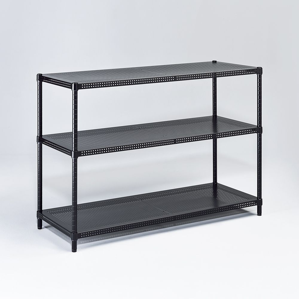 AAA 耐重沖孔式三層烤漆置物架 120x45x90cm - 2色可選