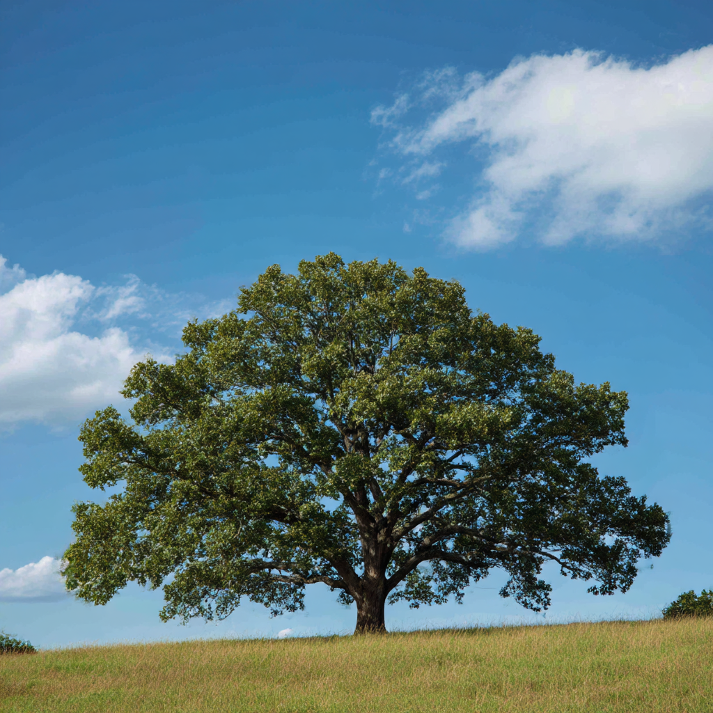 White oak tree symbolizing strength, stability, and enduring remembrance for families we serve.