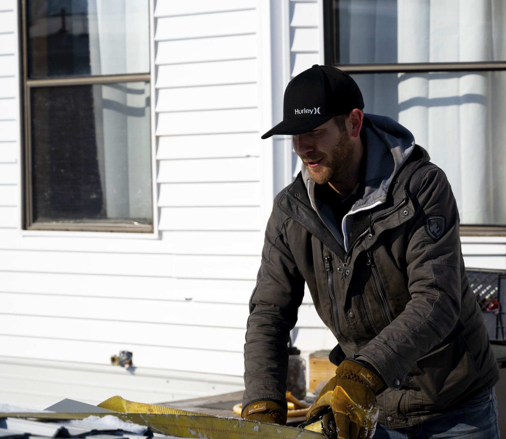 person working outside