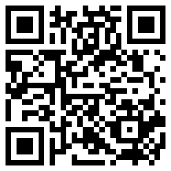 QR code with a pattern of black and white squares.