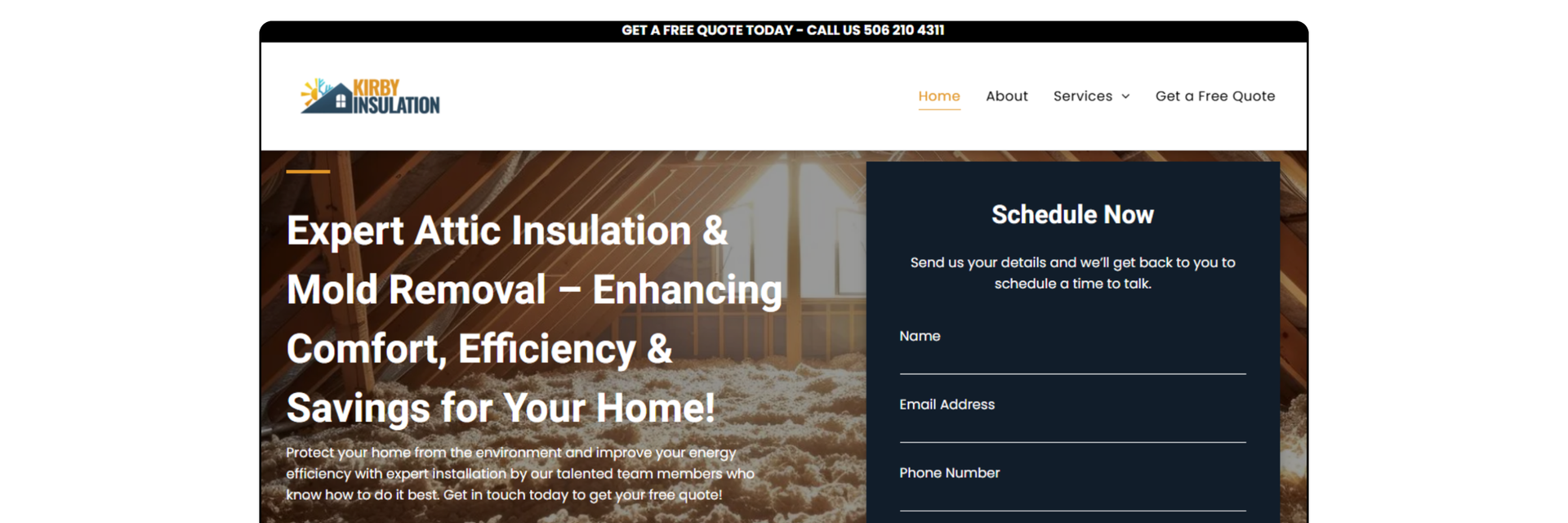 Kirby Insulation Website