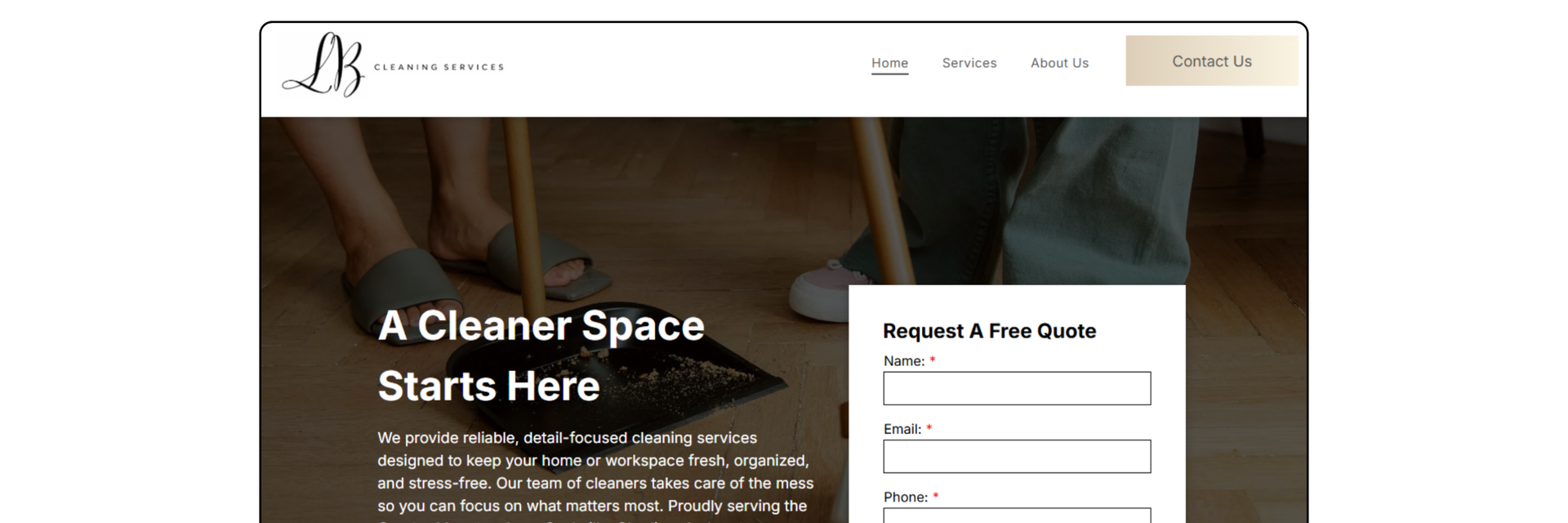 LB Cleaning Website