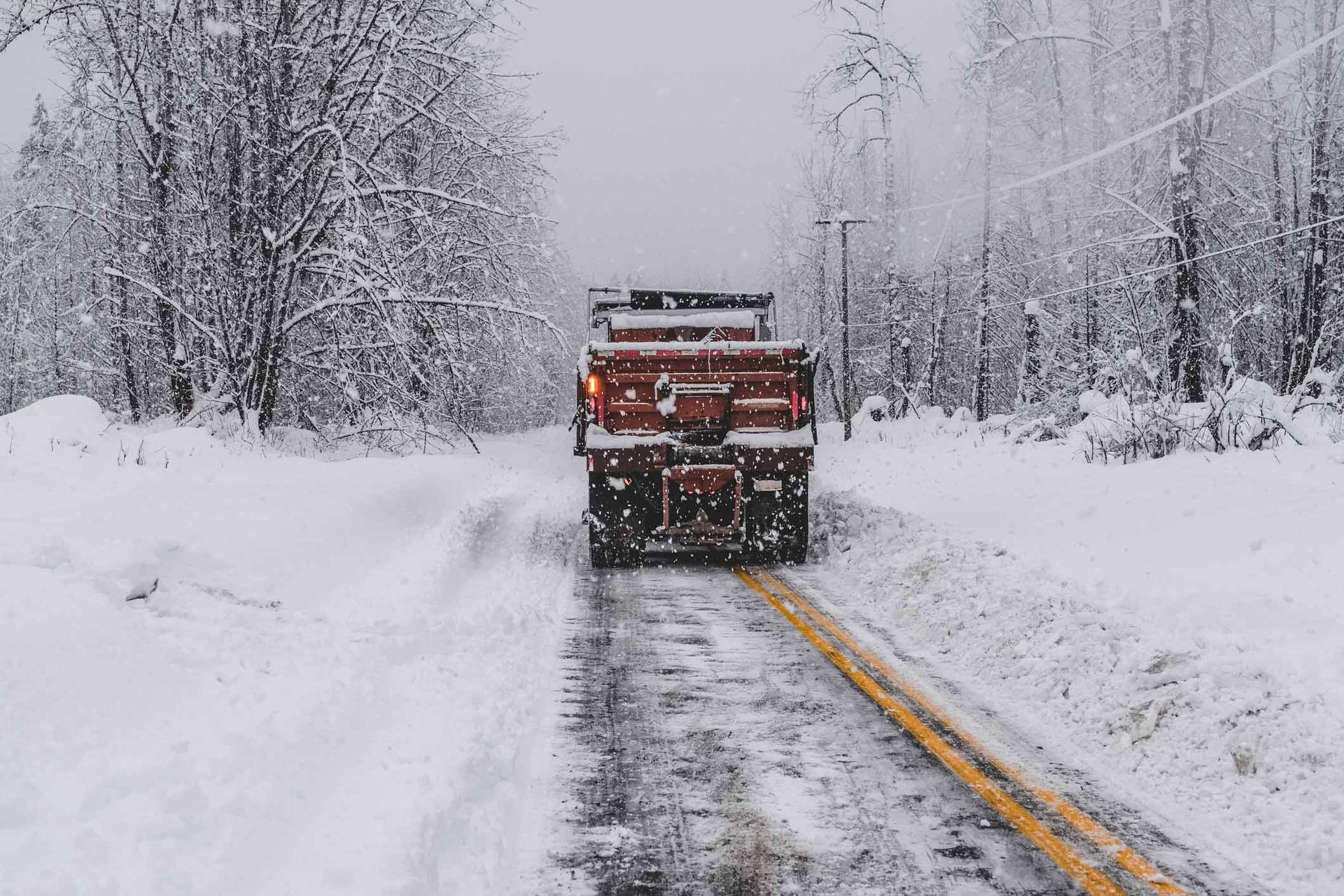 A Snowplow Clears Snow — Little Valley, NY — TRI R SERVICES