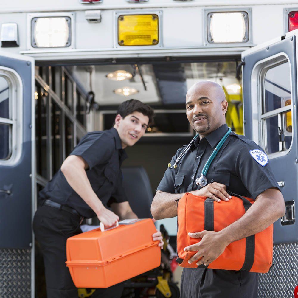 Taking The Medical Equipment To The Ambulance — Bristol, TN — Ambulance Service of Bristol, Inc.