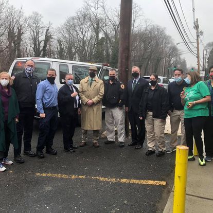 volunteers posing for picture