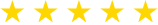 A row of yellow stars on a white background.