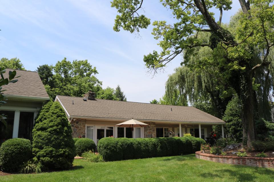 House With Backyard Landscape — Hagerstown, MD — Potomac Grounds Care